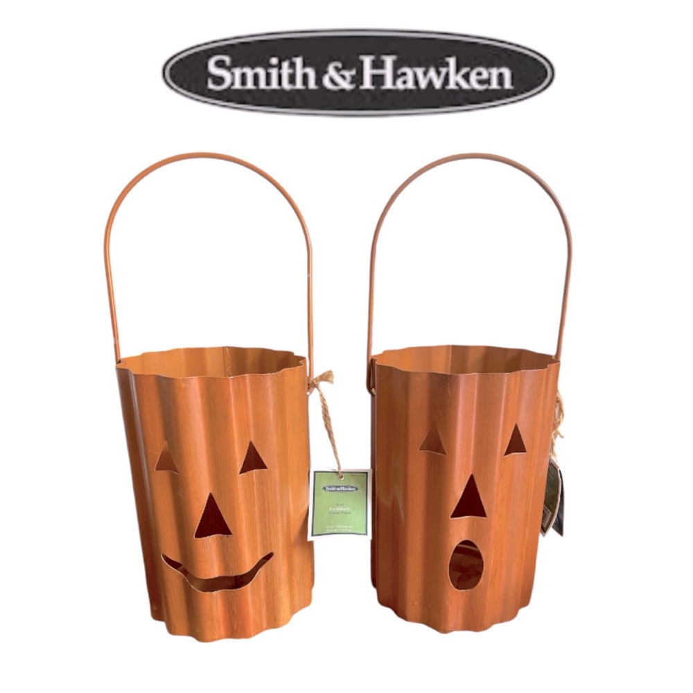 SMITH & HAWKEN➕NWT Set of 2: Steel Jack-O-Lantern